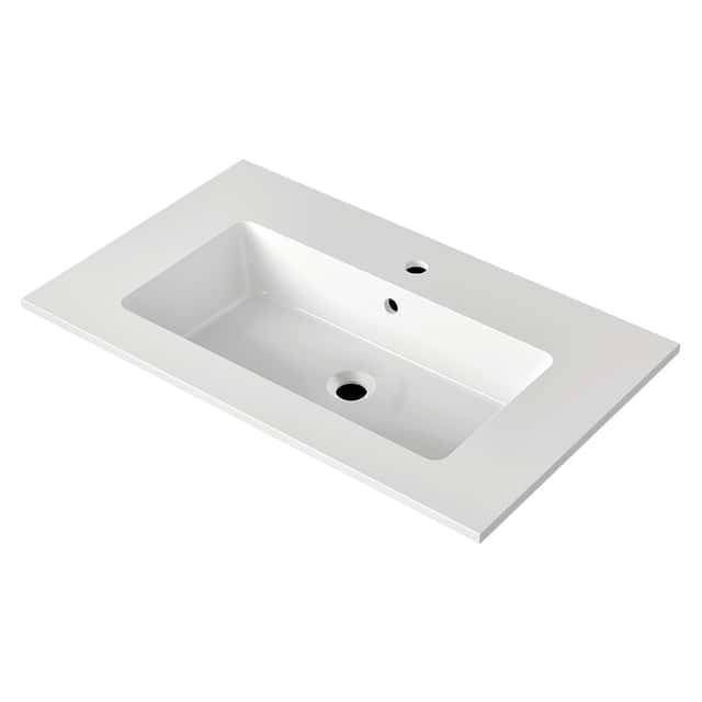 NICOS INTERNATIONAL:
Möbelwaschtisch MAX 810,
Mineral Composite Weiß