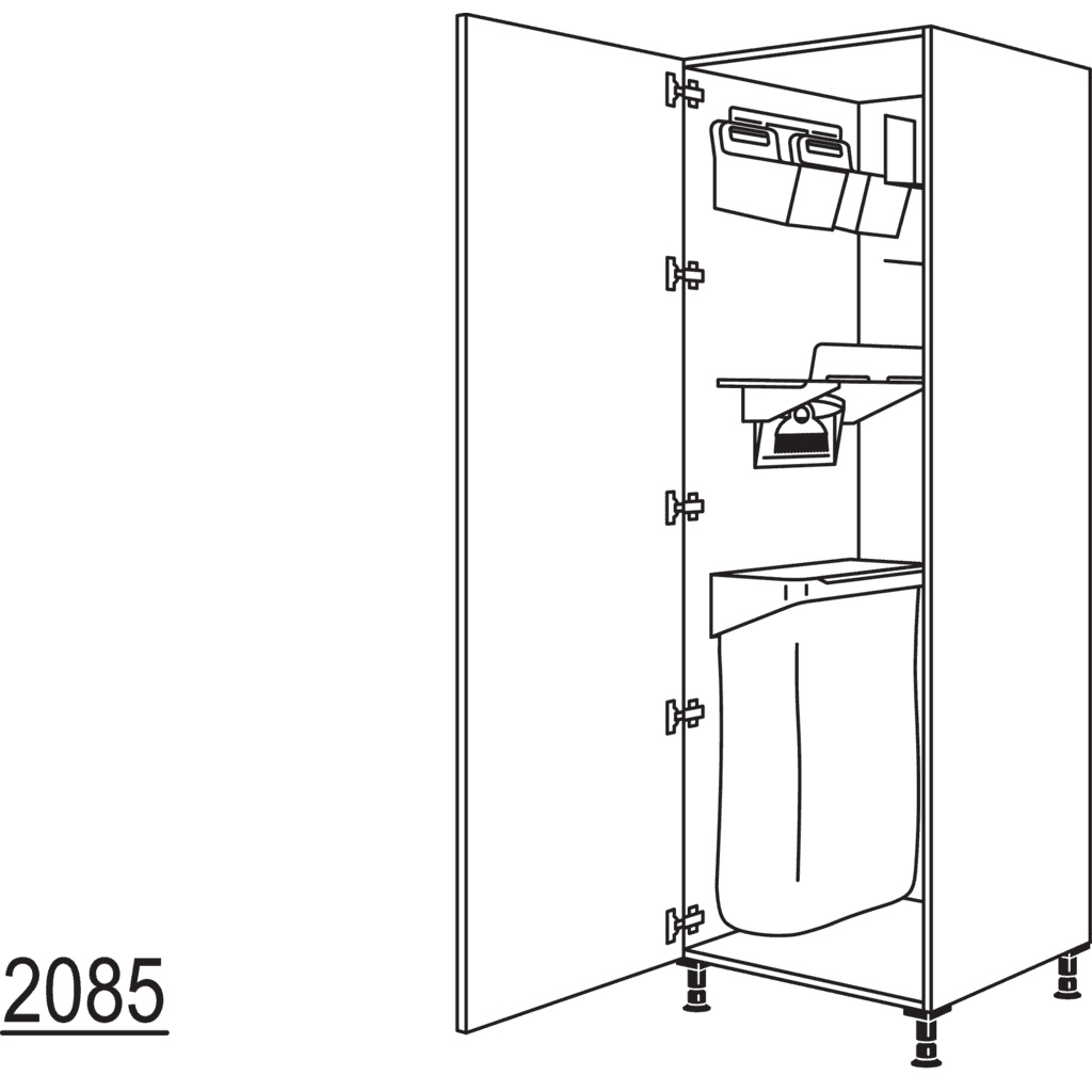 XL-Hochschrank mit
Ordnungssystem Laundry-Area