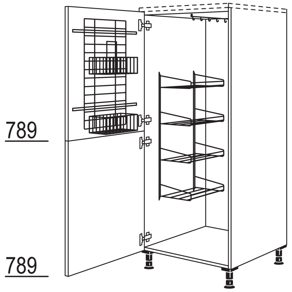 XL-Besen-/ Geräteschrank
