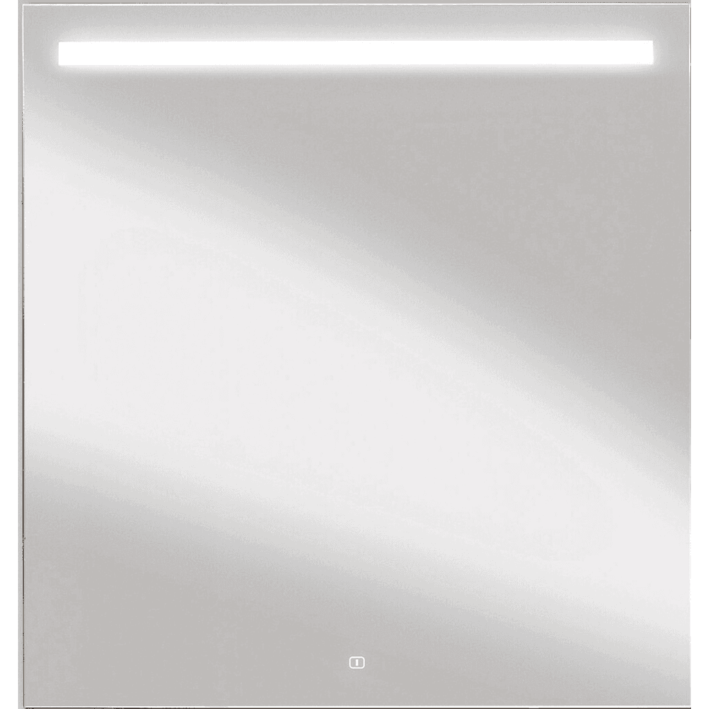 Spiegel mit horizontalem LED-
Lichtfenster