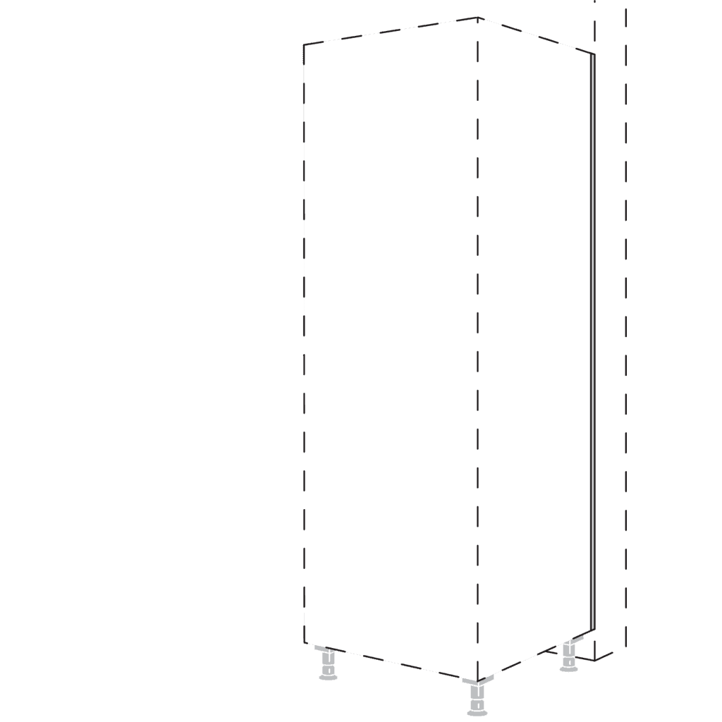 Abdeckprofil zum
Tiefenausgleich an Highboards
und Hochschränk