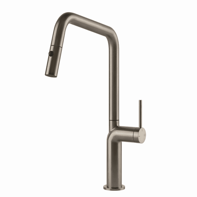 GESSI: High-pressure
single-lever mixer tap STILA
with spray, mixer tap,