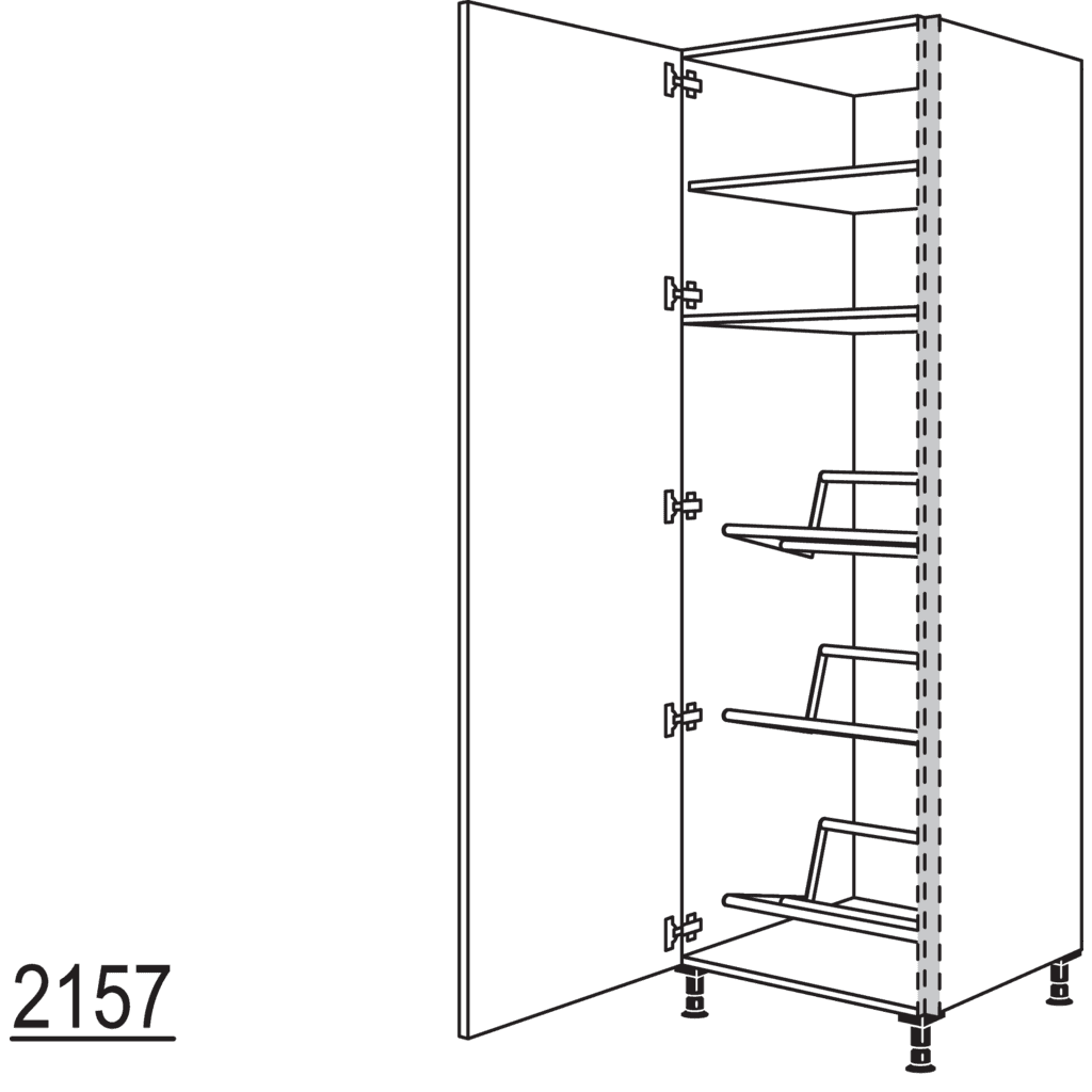 Hochschrank für Getränkekisten