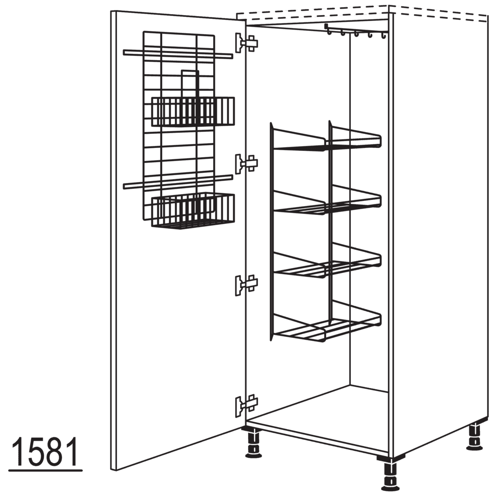 XL-Besen-/ Geräteschrank
