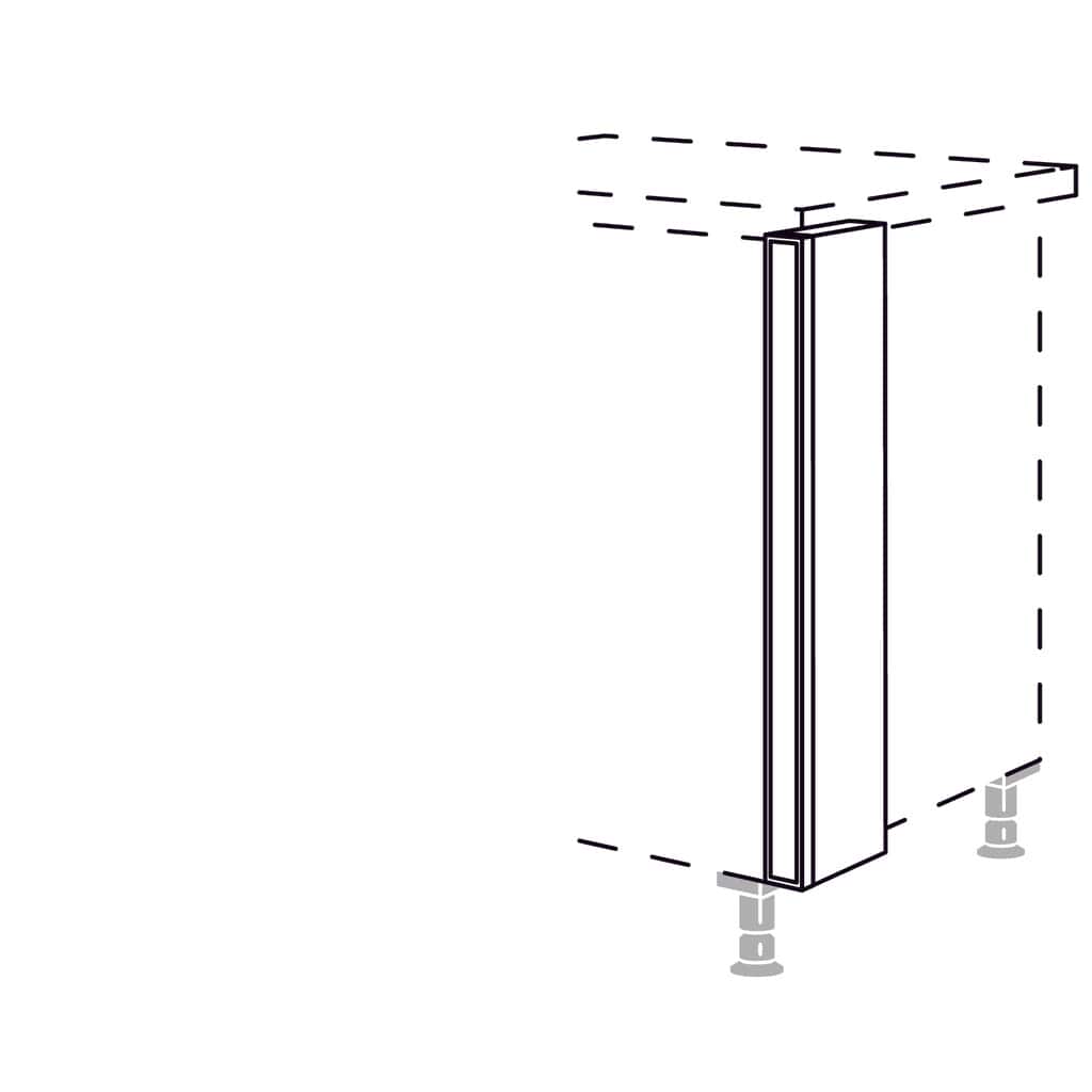 XL-Unterschrank-Pilaster als
Zwischenlösung