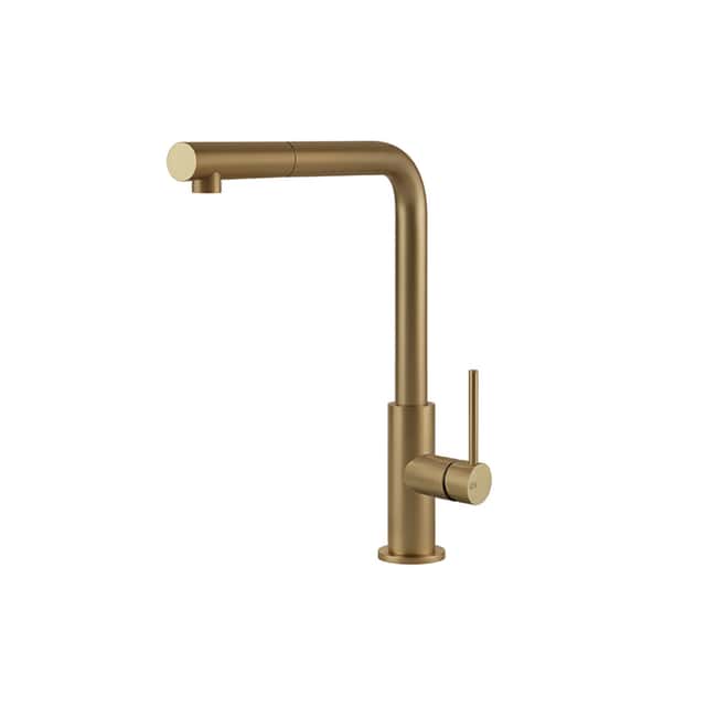 GESSI: High-pressure
single-lever mixer DELIA
with spray, mixer tap