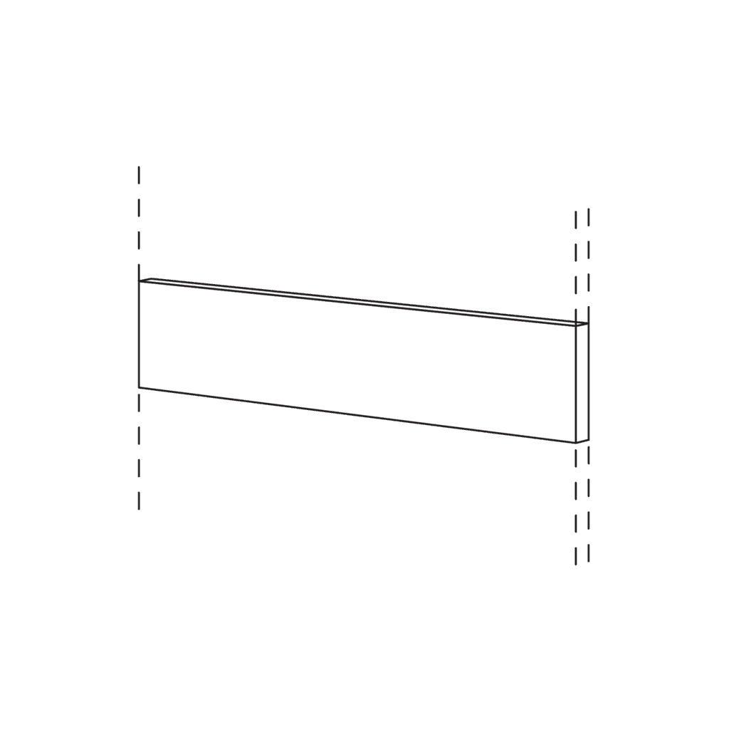 Front panel (1-piece)
continuous
