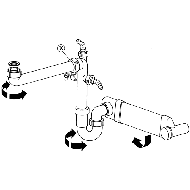 Raumspar-Siphon-Set