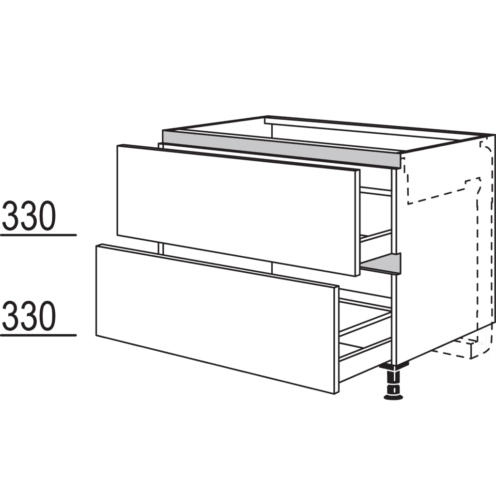 Kochstellenschrank für
Kochfeldabzug