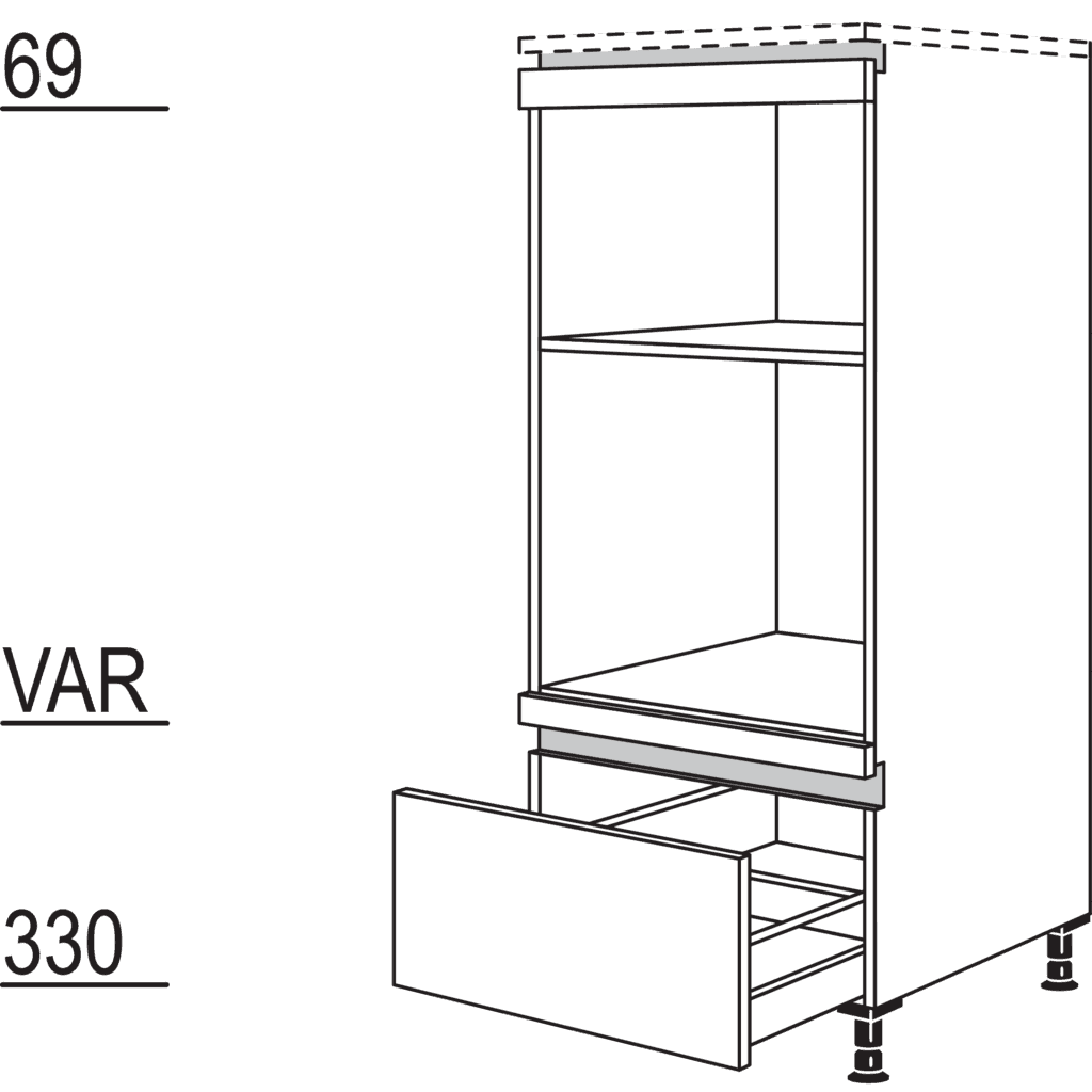 Geräte-Umbau Backofen und
Mikrowelle