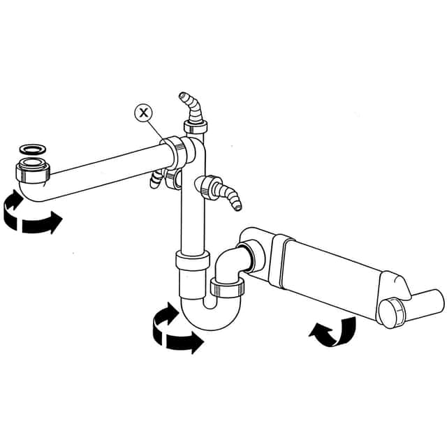 Raumspar-Siphon-Set -