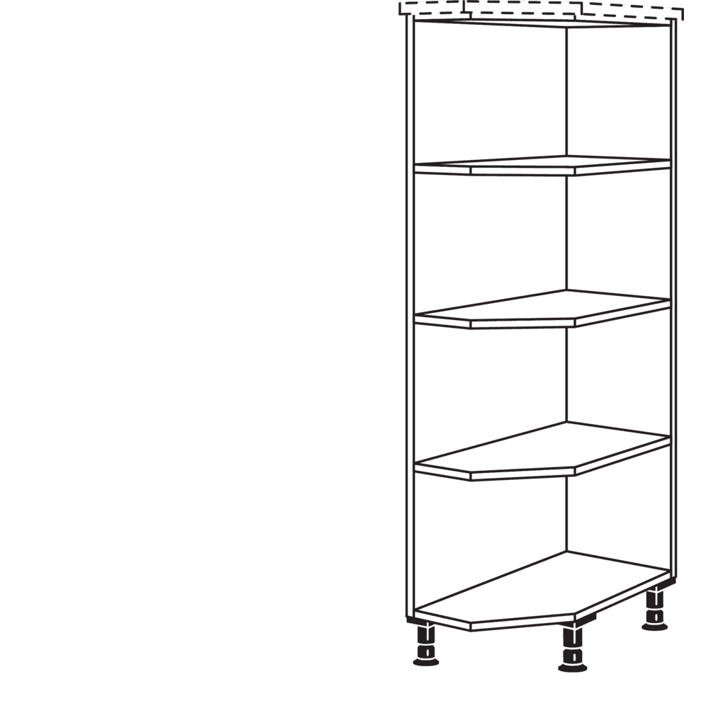 Highboard Abschlussregal