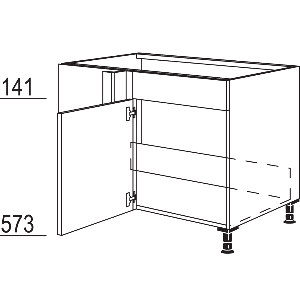 Spülen-Eckschrank