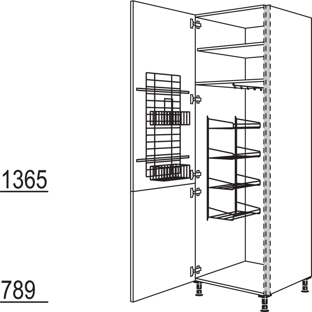 XL-Besen-/ Geräteschrank
