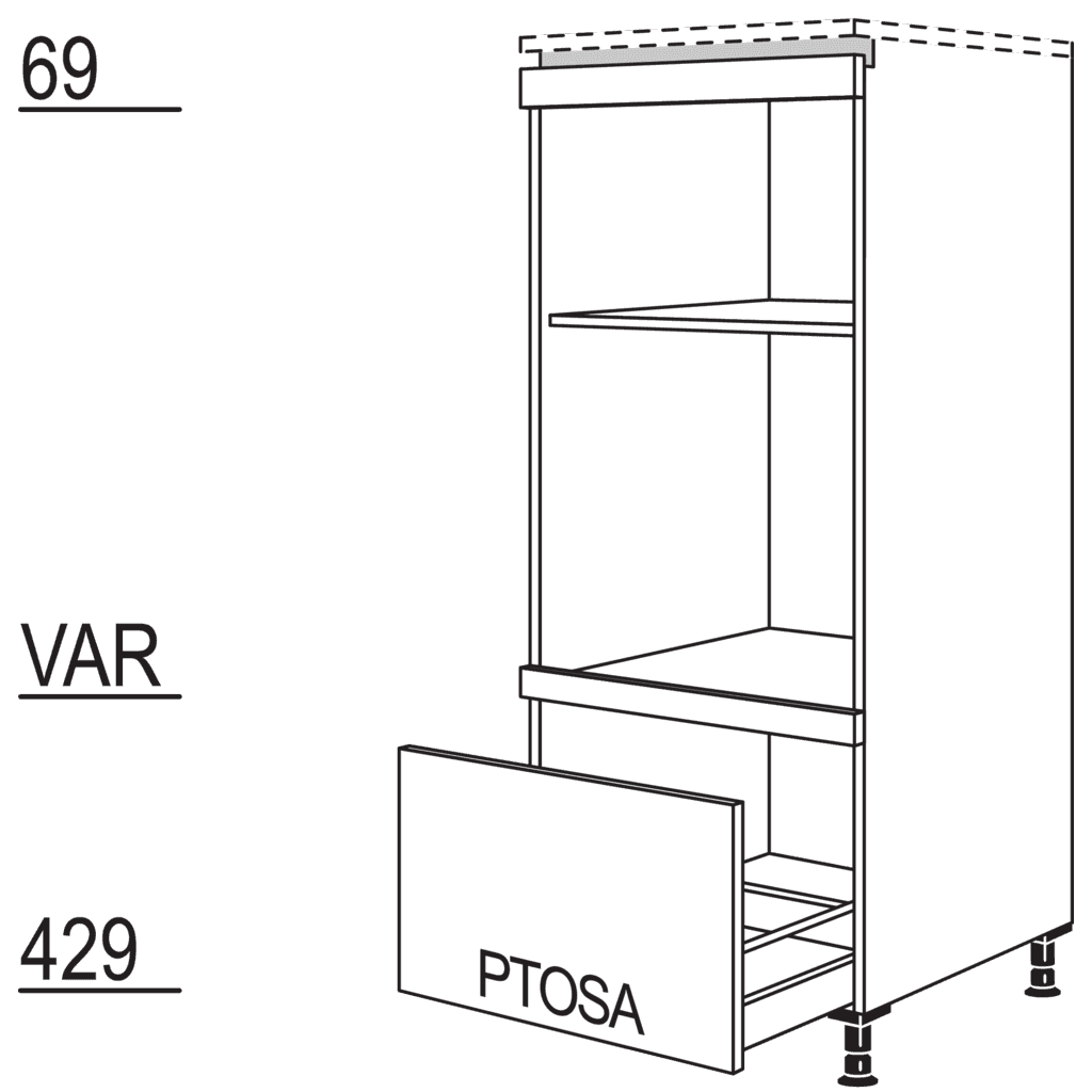 XL appliance conversion unit for oven and
microwave
