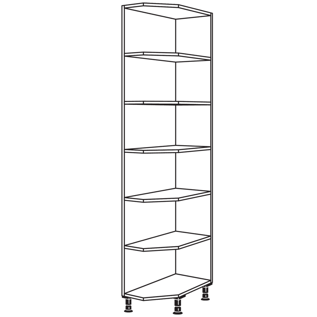Hochschrank-Abschlussregal