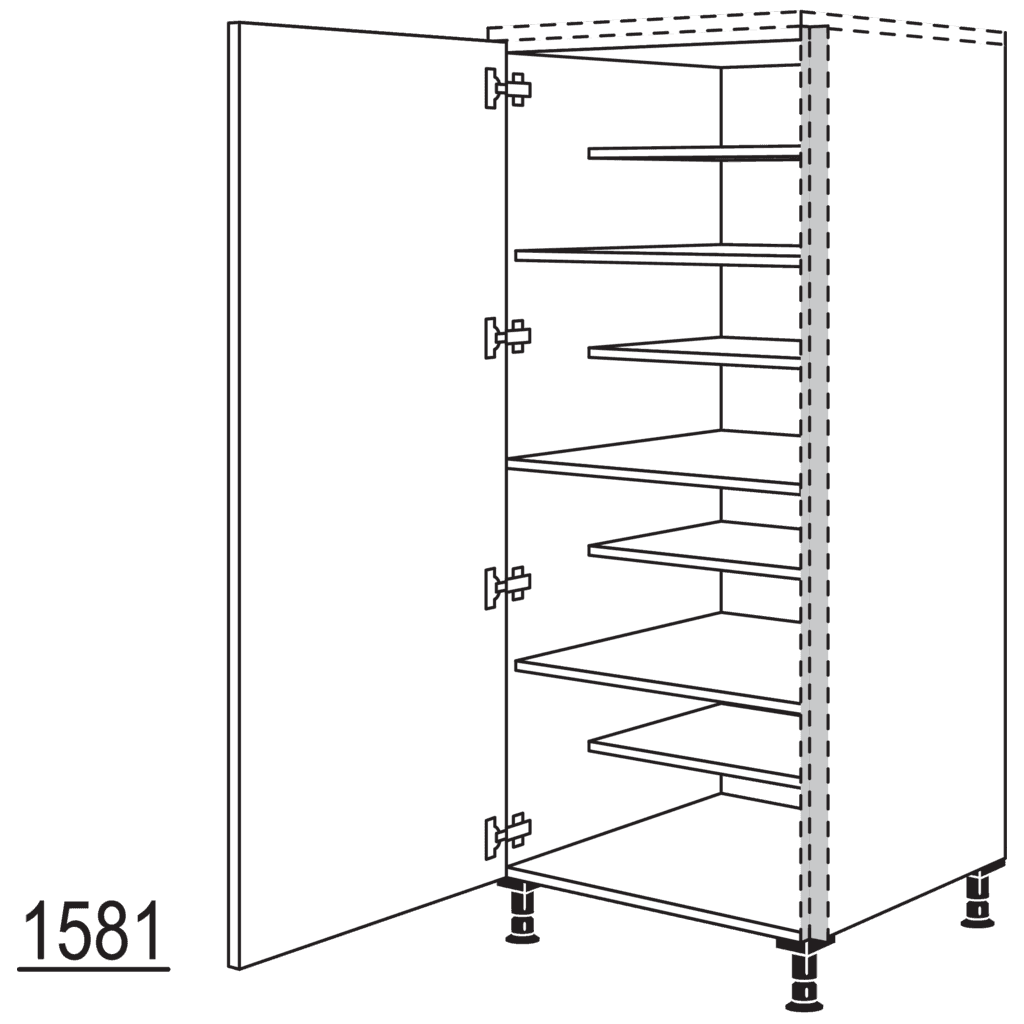 XL-Highboard Schuhschrank