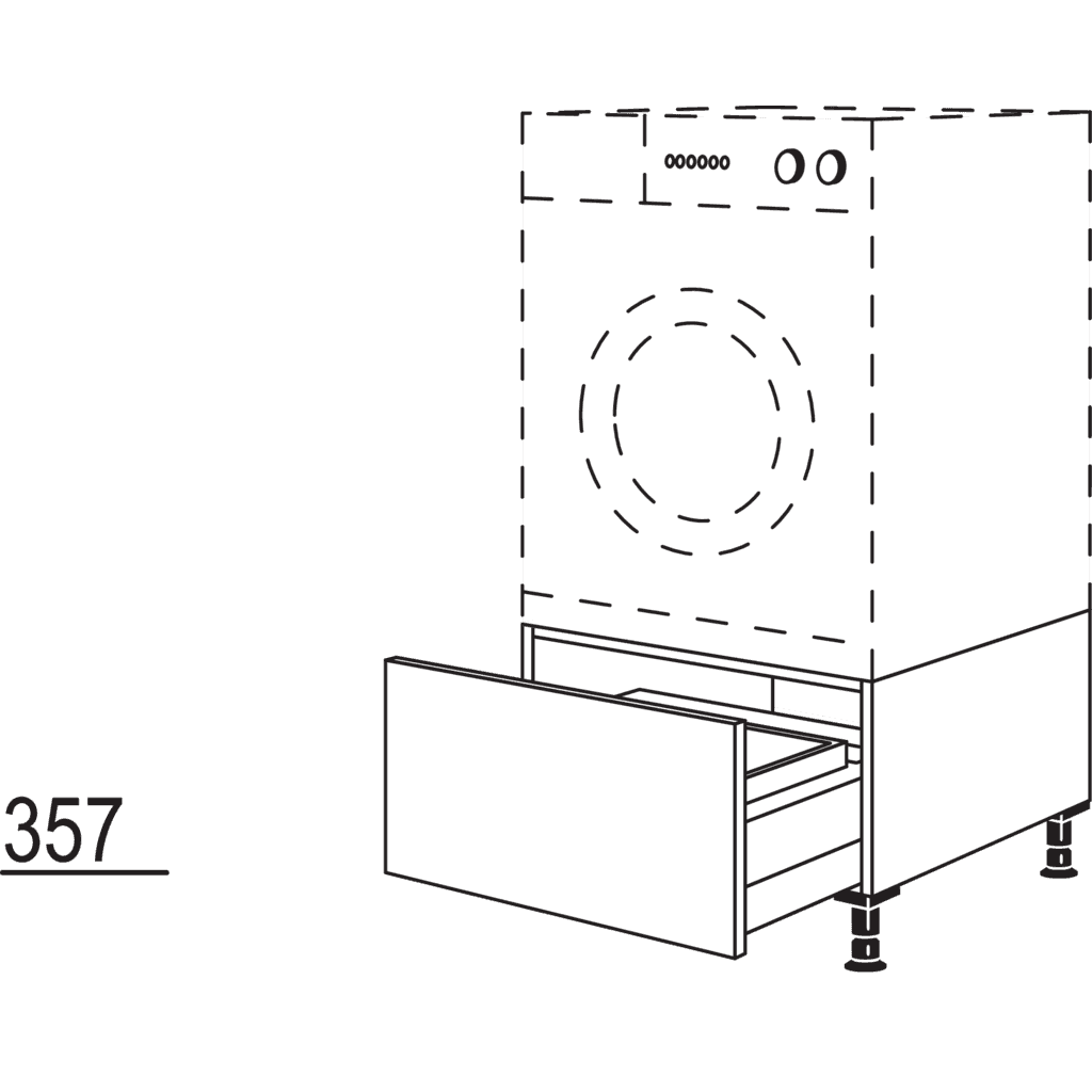 Geräte-Unterbau für
Waschmaschine / Trockner