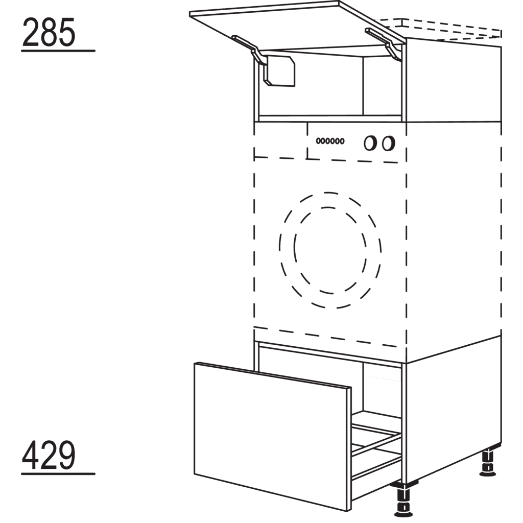 XL-Geräte-Umbau
Waschmaschine /
Wäschetrockner