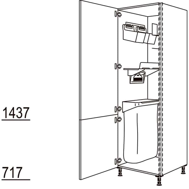 Hochschrank mit
Ordnungssystem Laundry-Area - 1