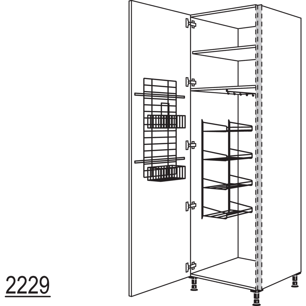 XL-Besen-/ Geräteschrank