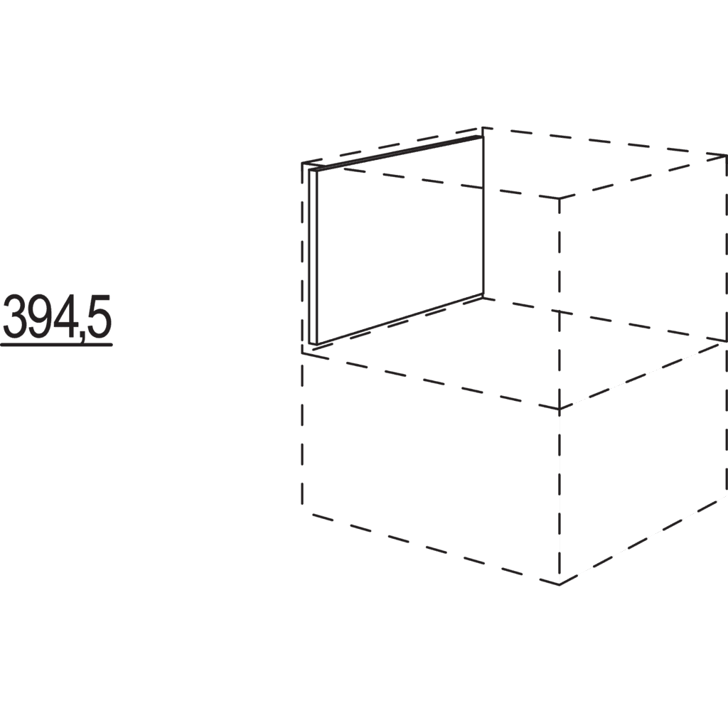 Seitenwandverkleidung für
Unterschrankregal Smartcube