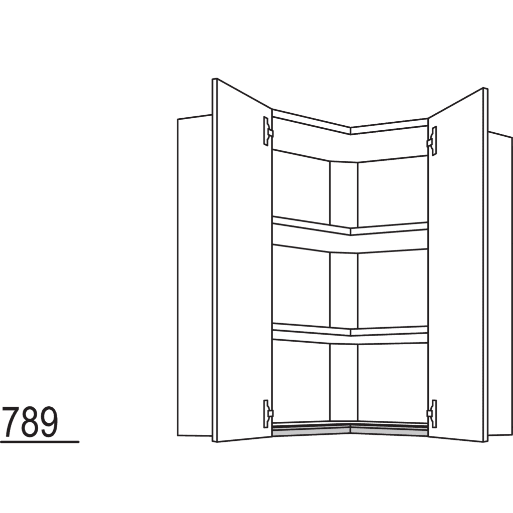 Wand-Eckschrank