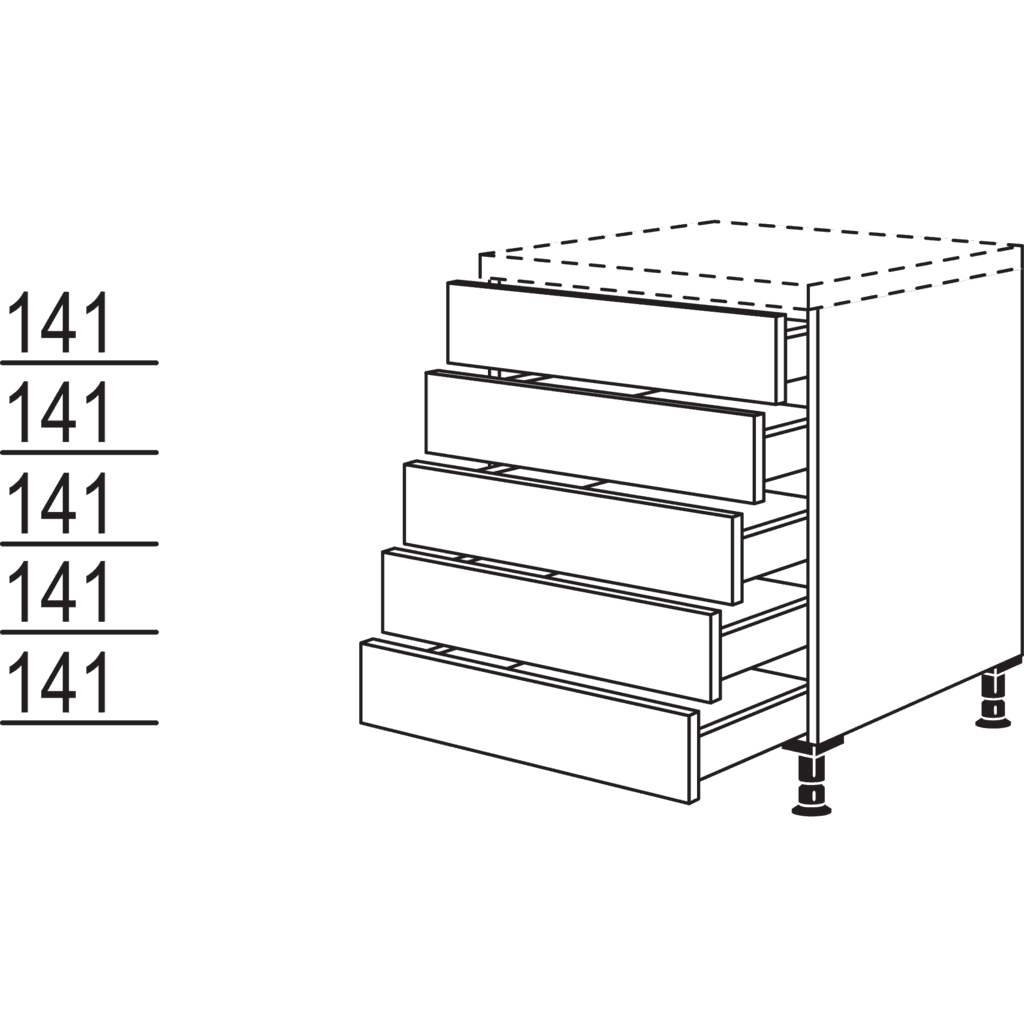 Schubkastenschrank