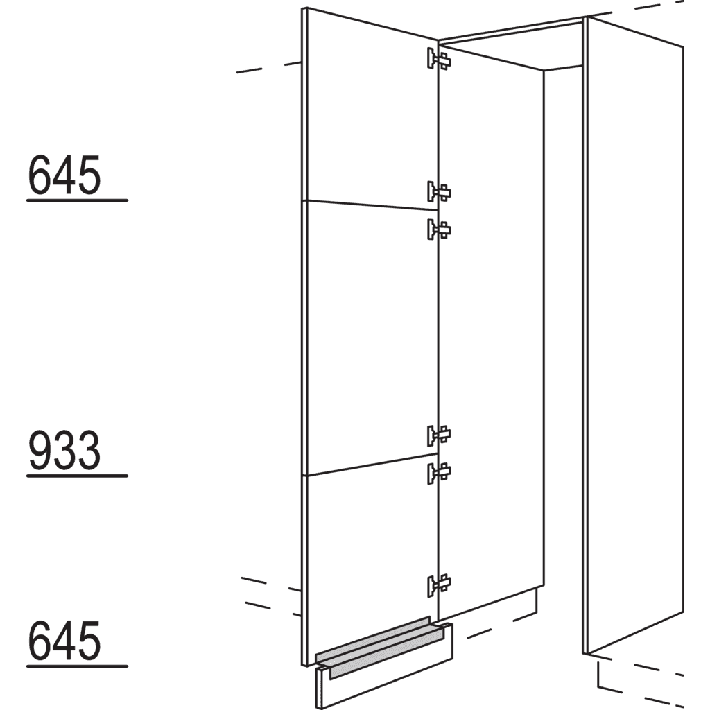 XL-Hochschrank-Durchgangstür