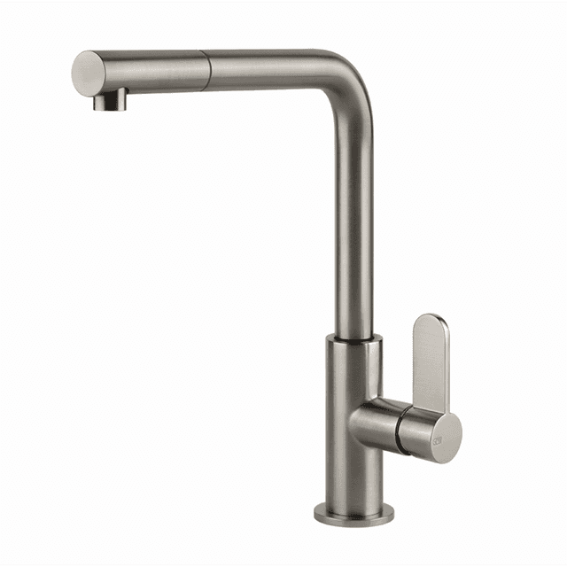 GESSI: High-pressure
single-lever mixer tap STALIA,
made of solid stainless steel,