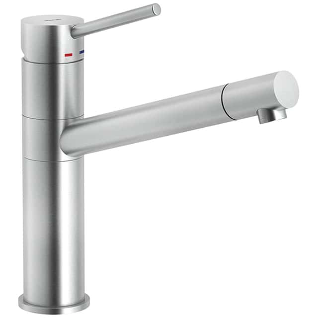 CARLO NOBILI: High-pressure
single-lever mixer tap Snow,
mixer tap stainless steel look