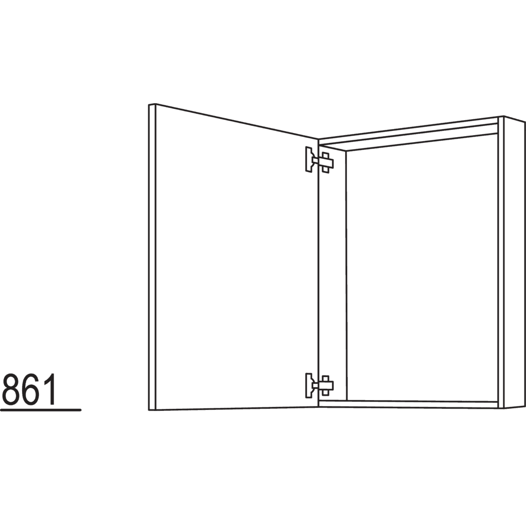 Wandschrank-Rahmenteil