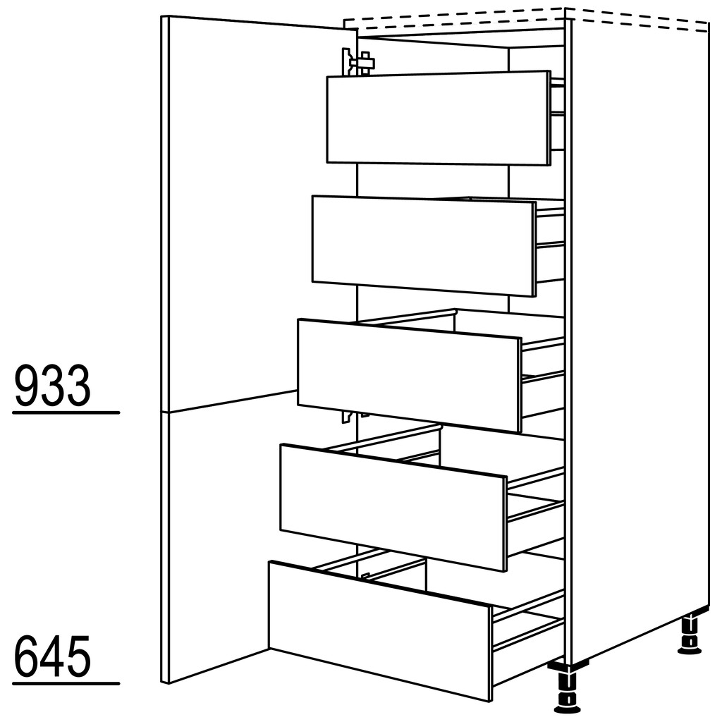 XL-Hochschrank - 1