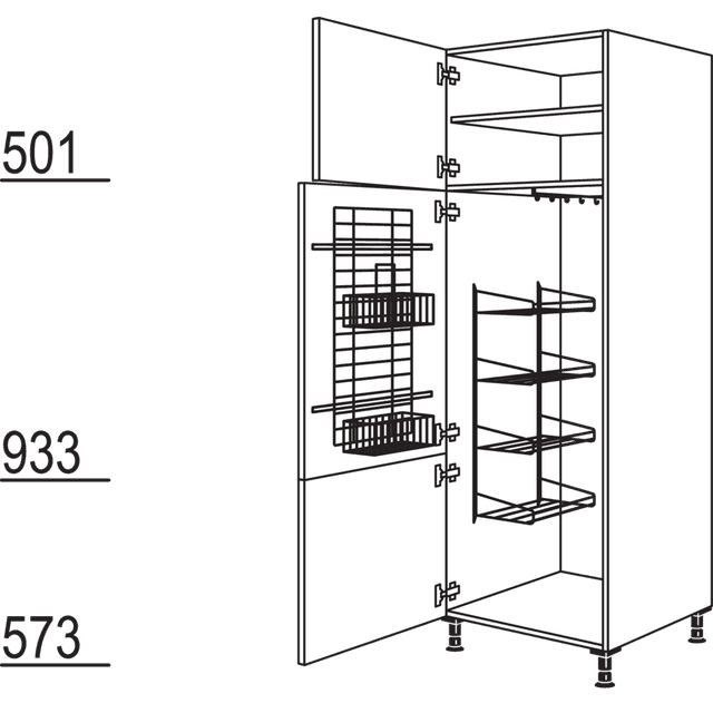 Besen-/ Geräteschrank