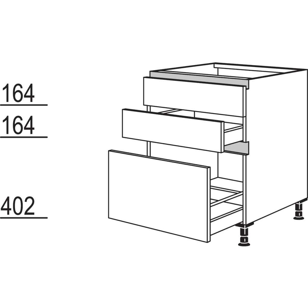 XL-Kochstellenschrank