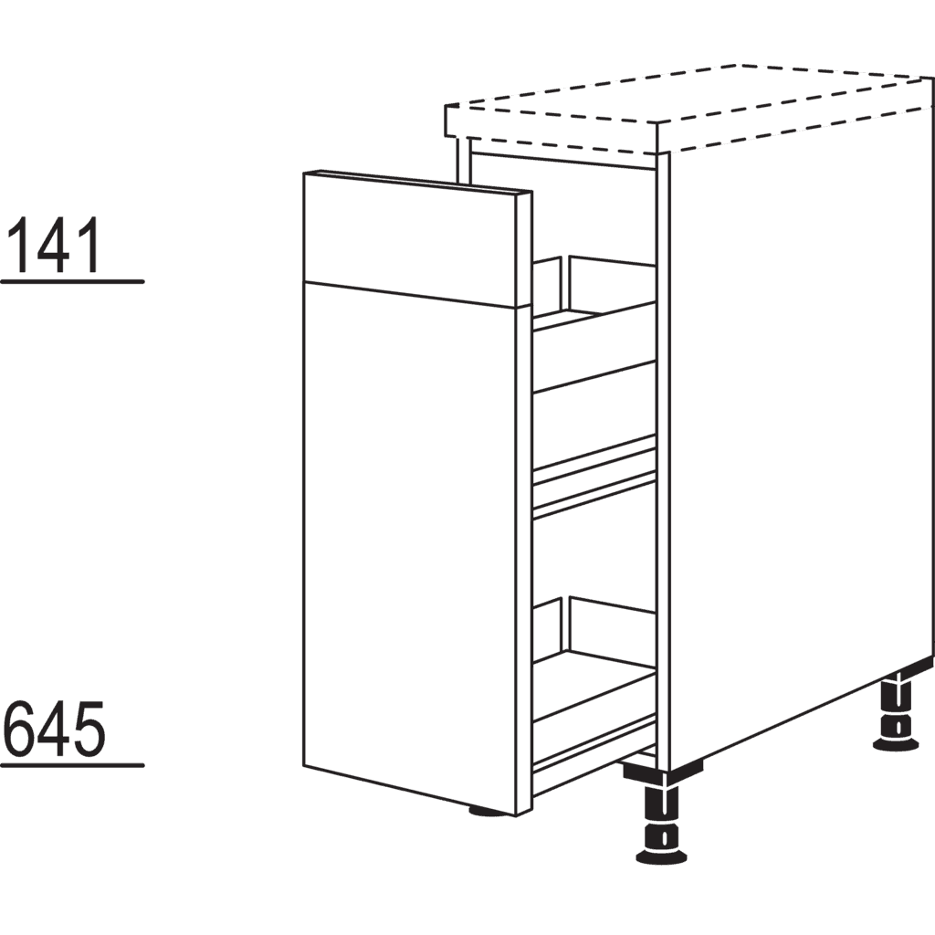 XL-Auszugschrank