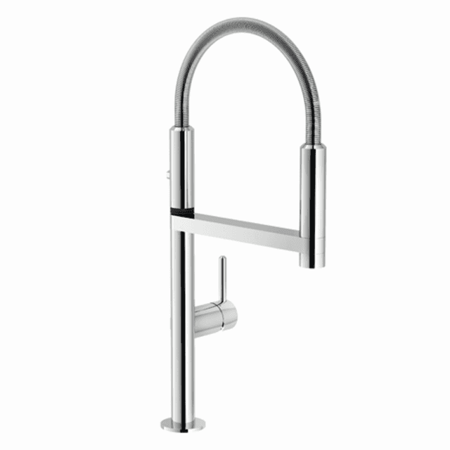 CARLO NOBILI: High-pressure
single-lever mixer Move with
spray, mixer tap,