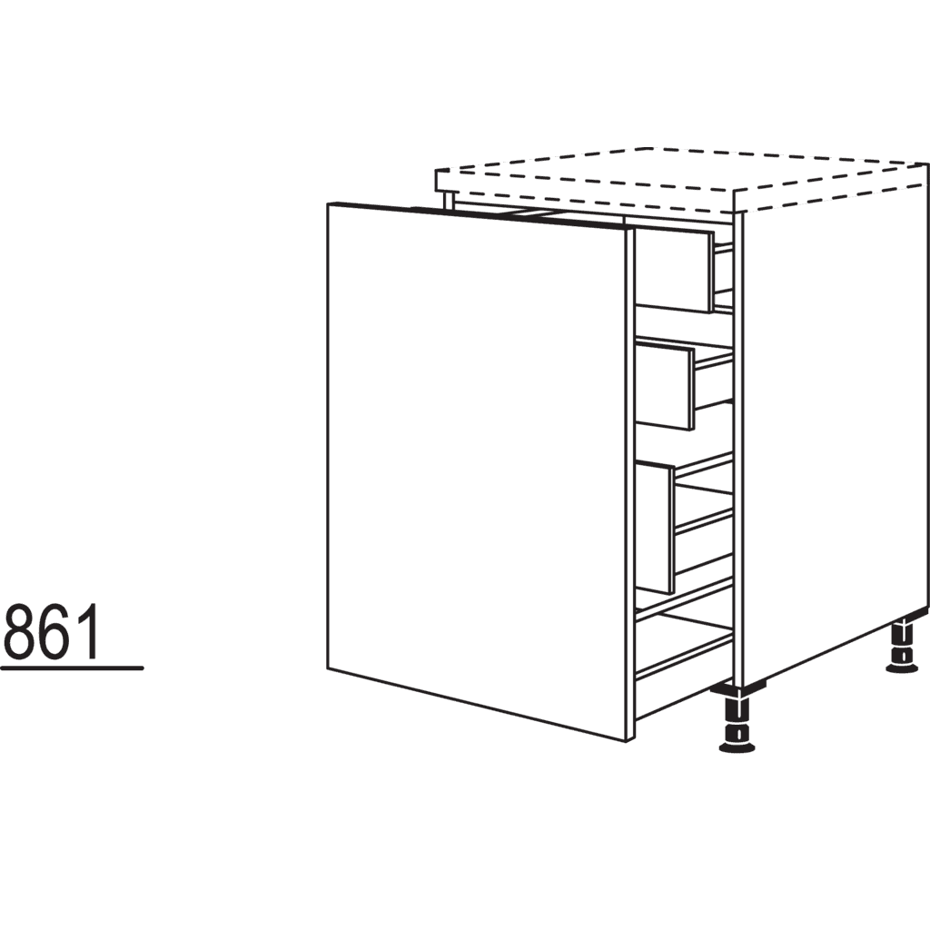 Maxi-Auszugschrank