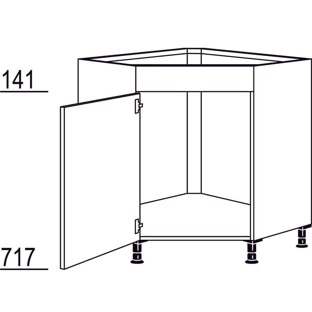 Maxi-Spülen-Eckschrank