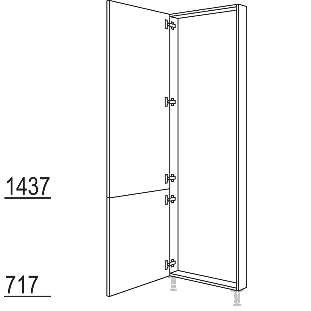 Hochschrank-Rahmenteil