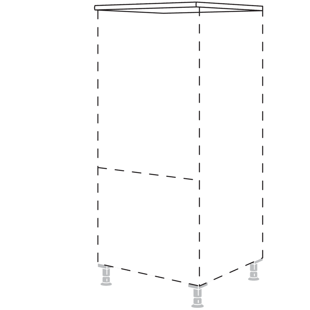Abdeckboden, 25 mm stark,
für Highboard in festen Maßen