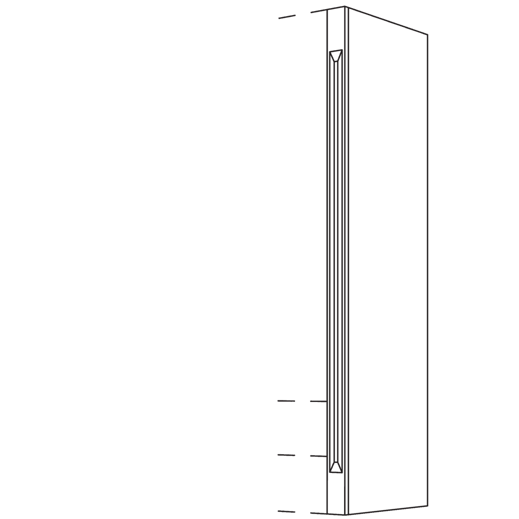 Aufsatzschrank-Pilaster
für Aufsatzschränke, Höhe 2