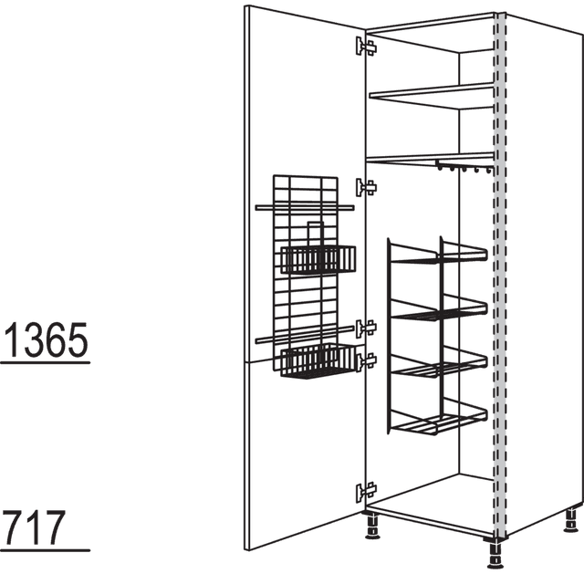 Besen-/ Geräteschrank