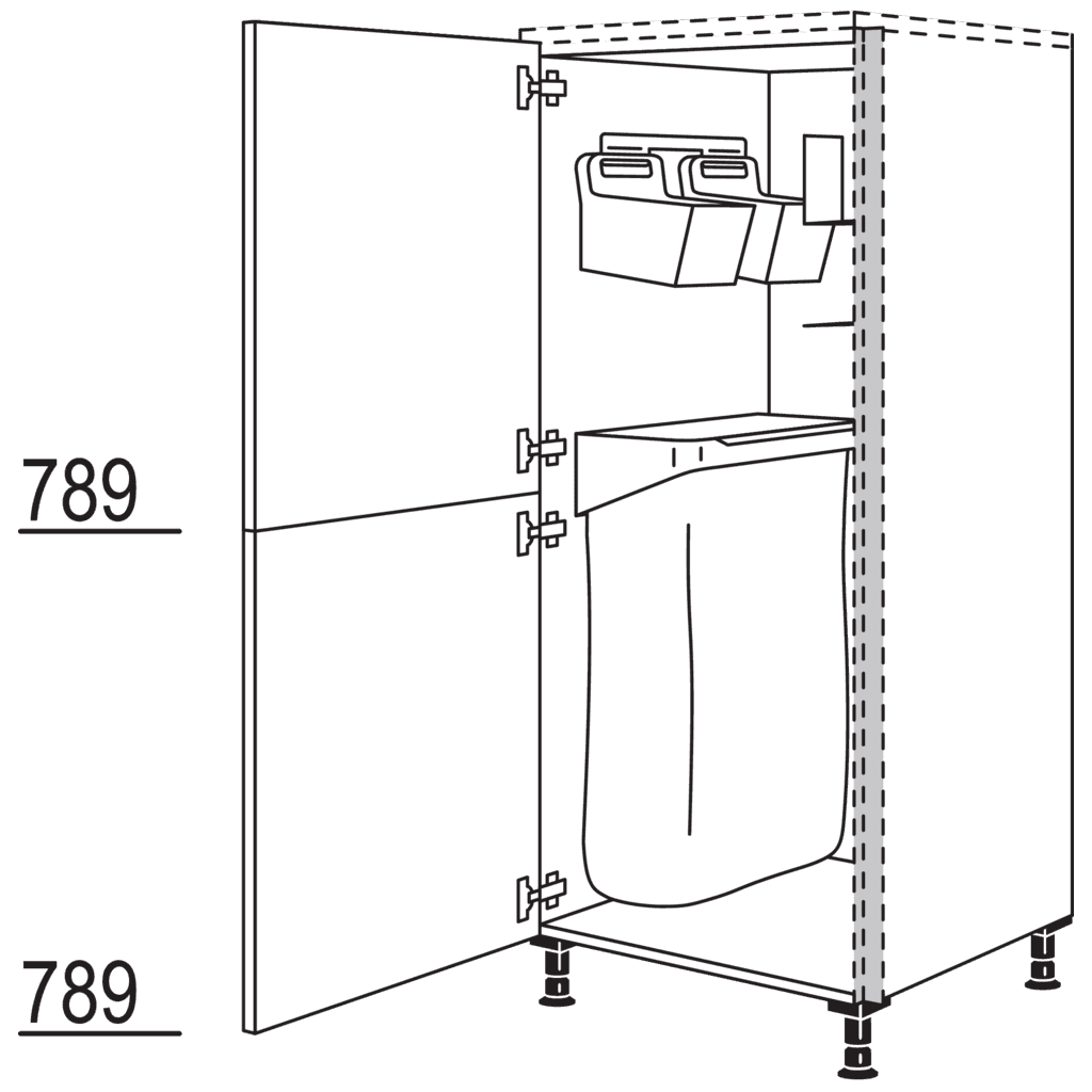 XL-Highboard mit
Ordnungssystem Laundry-Area