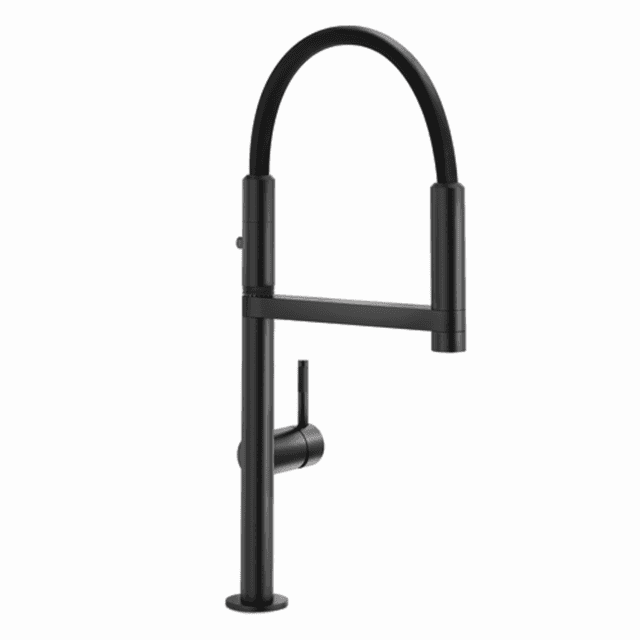 CARLO NOBILI: High-pressure
single-lever mixer Move with
spray, mixer tap, black