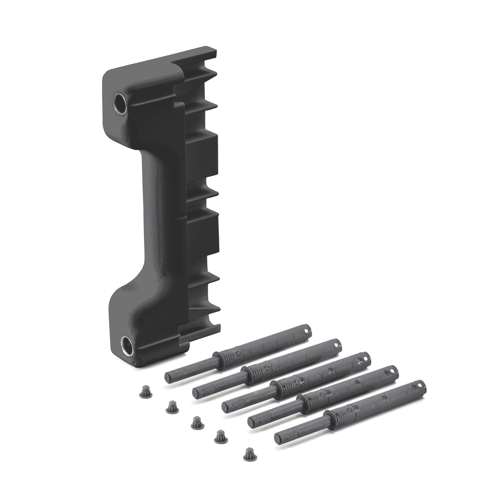 Mechanische Öffnungs-
unterstützung mit
Bohrschablone für grifflose