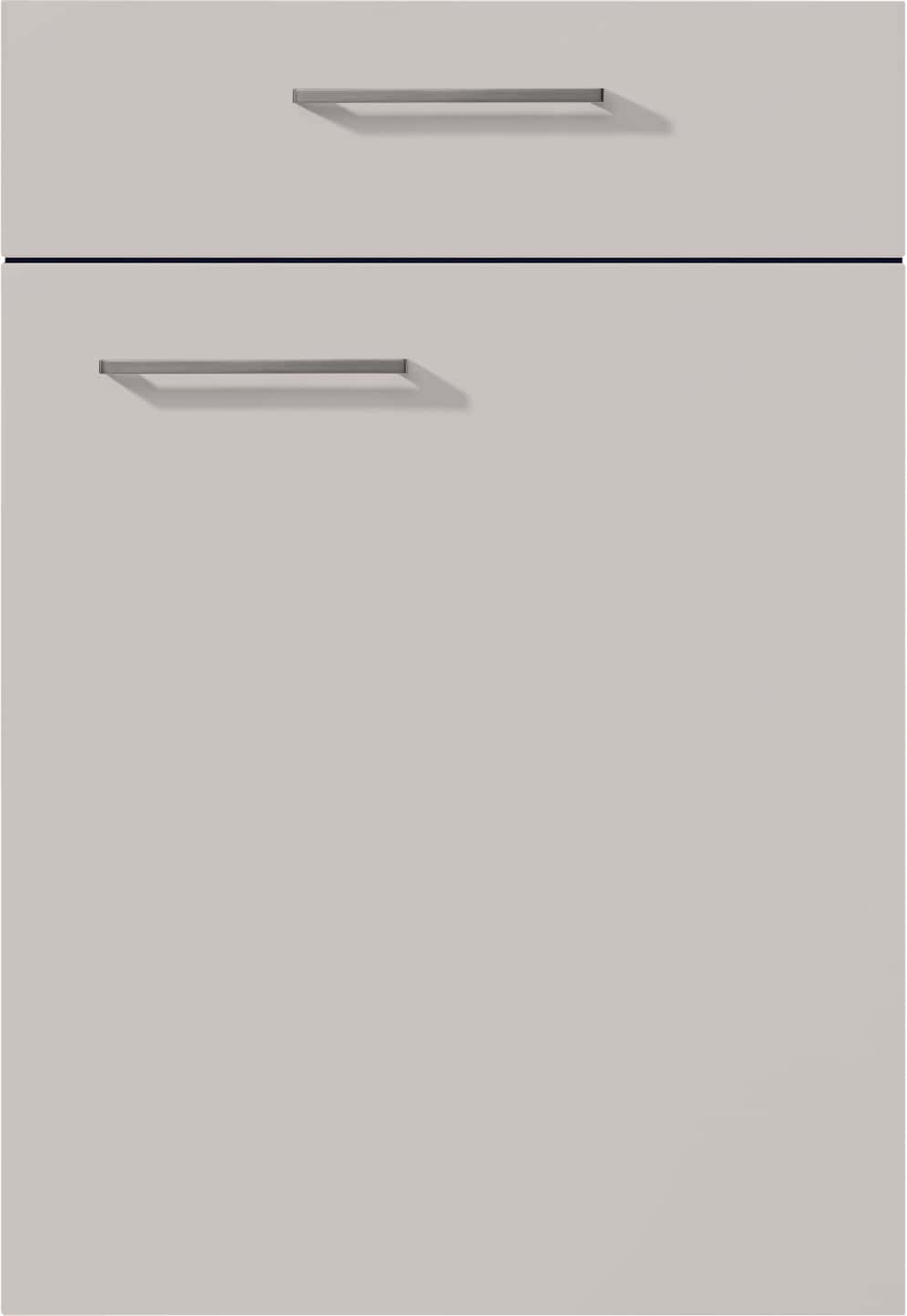 Nobilia Touch Seidengrau supermatt 338 Lacklaminat