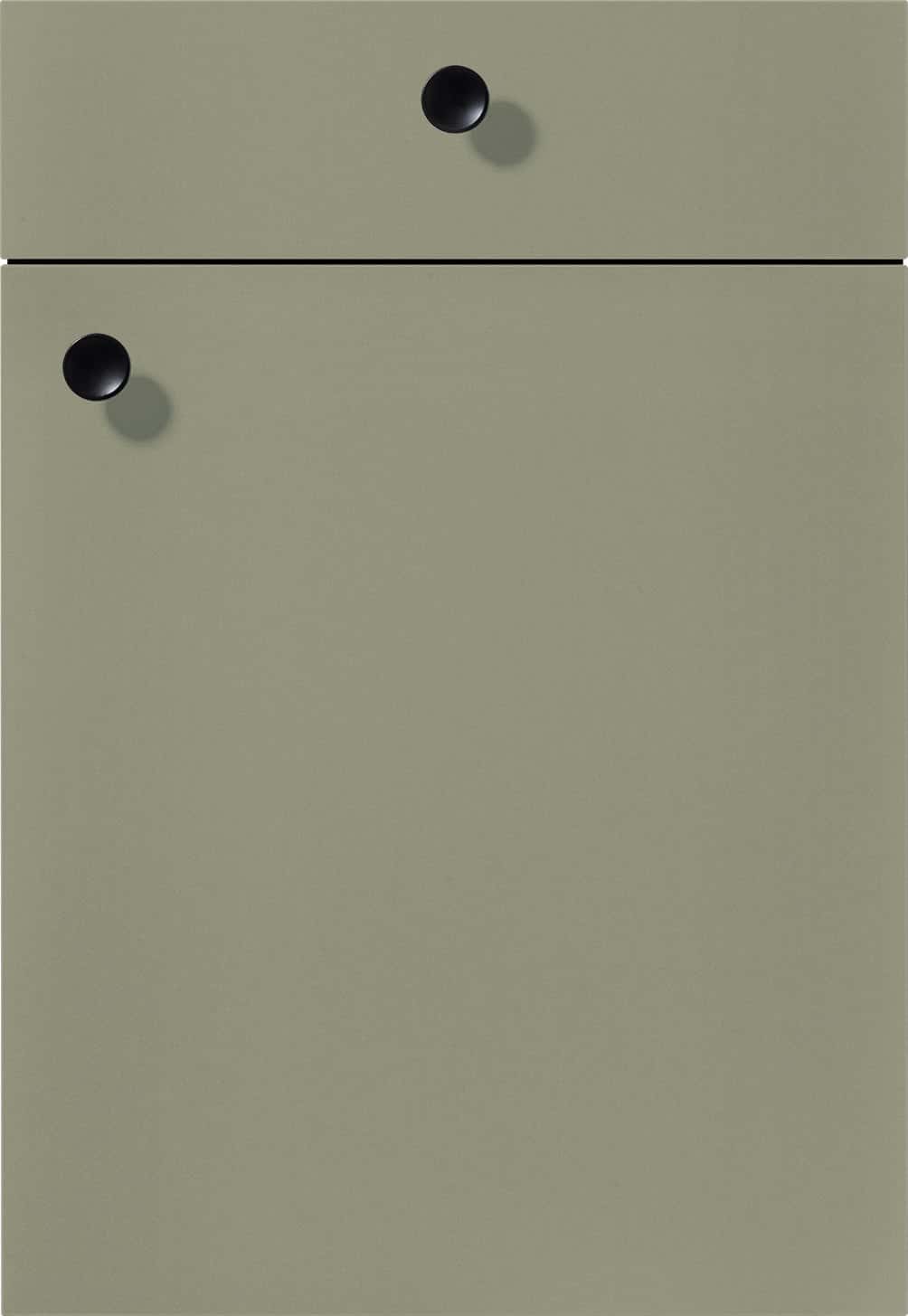 Front in Lack, Olive Premium matt - Nobilia Senso 495