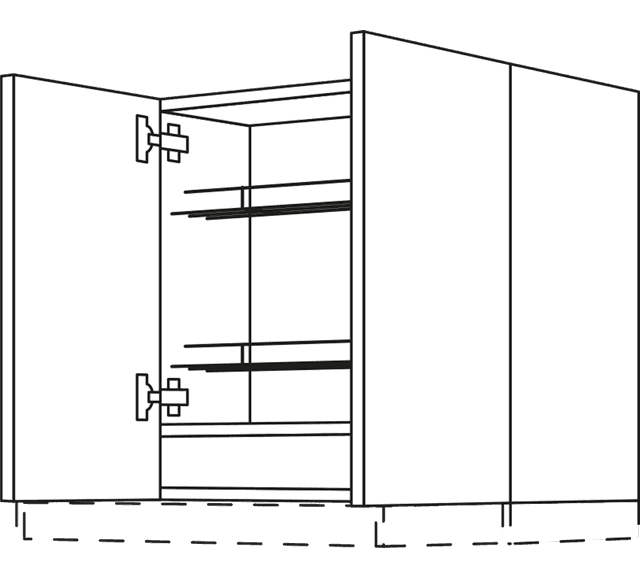 Nobilia Wandschrank für Flachschirm Dunsthauben