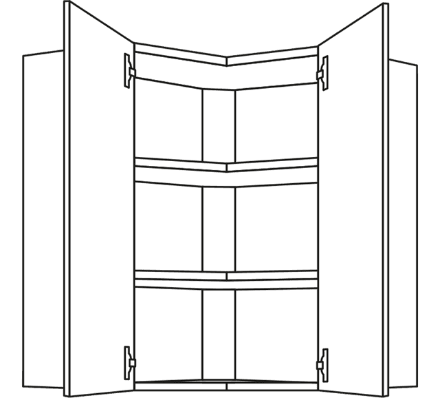 Nobilia Eckschrank als Wandschrank